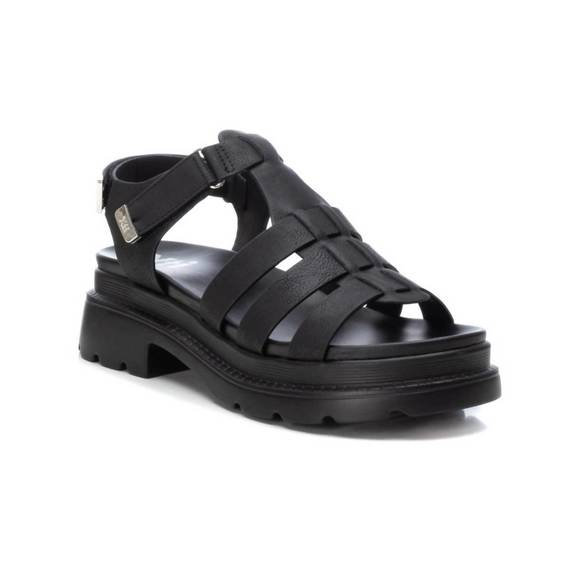 NEW XTI women's chunky sandals in black - Picture 2 of 5